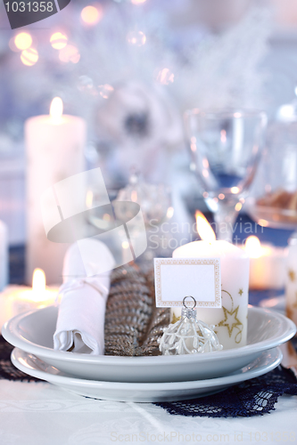 Image of Place setting for Christmas