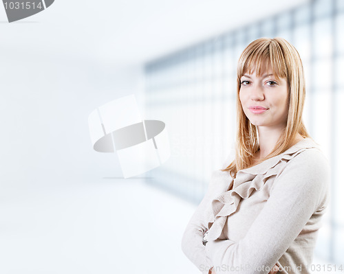 Image of Young attractive business woman