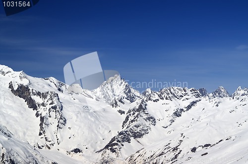 Image of Caucasus Mountains. Dombay.