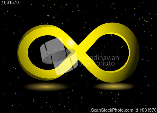 Image of golden infinity symbol