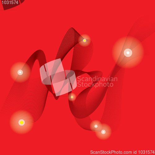 Image of Stella red ribbon background