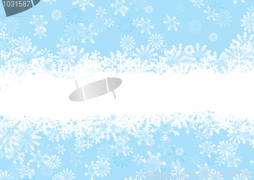 Image of christmas snowflake blue