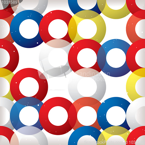 Image of Circular seamless tile red