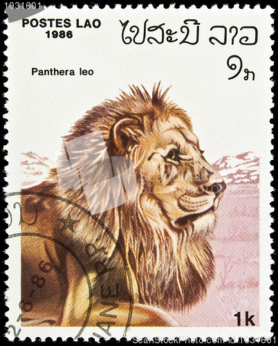 Image of Lion stamp.