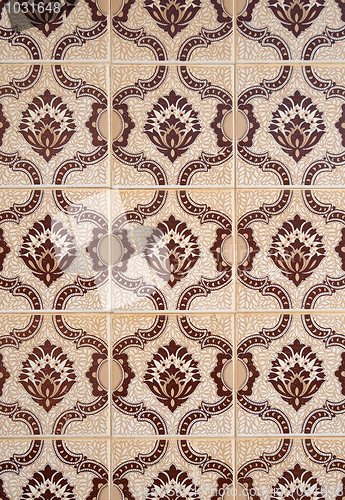Image of Traditional Portuguese glazed tiles