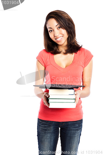Image of Beautiful college student