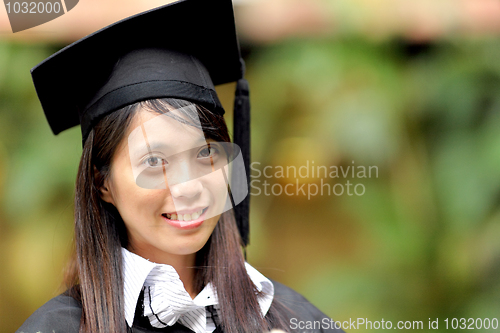 Image of asian girl graduation