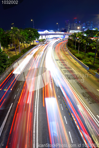 Image of Traffic jam at night