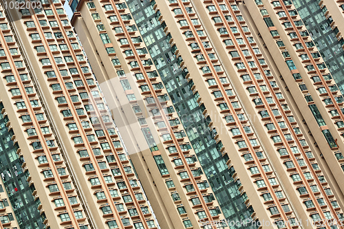 Image of crowded apartment block