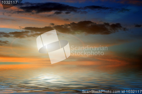 Image of sunlight on the sea