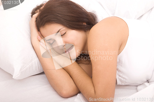 Image of sleeping woman