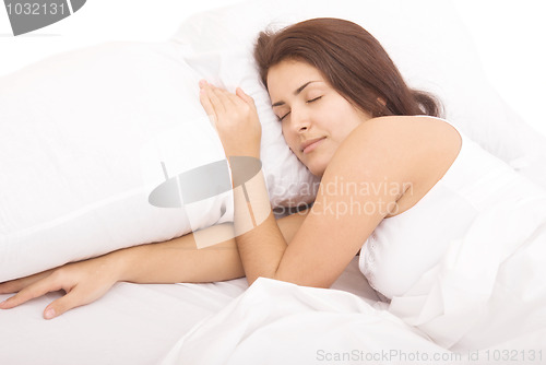 Image of sleeping woman