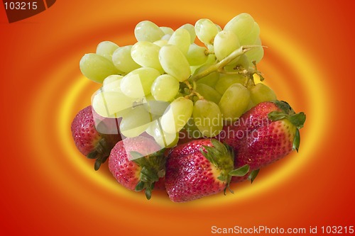 Image of grape-strawberry swirrls