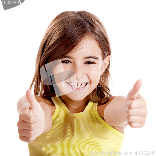 Image of Girl with thumbs up