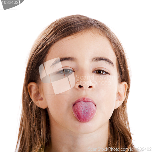 Image of Girl with tongue out