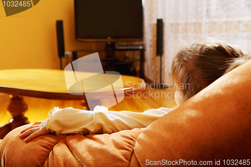 Image of Child watching television