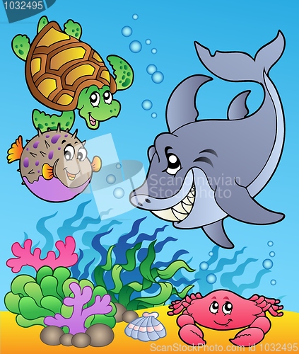 Image of Underwater animals and fishes 1