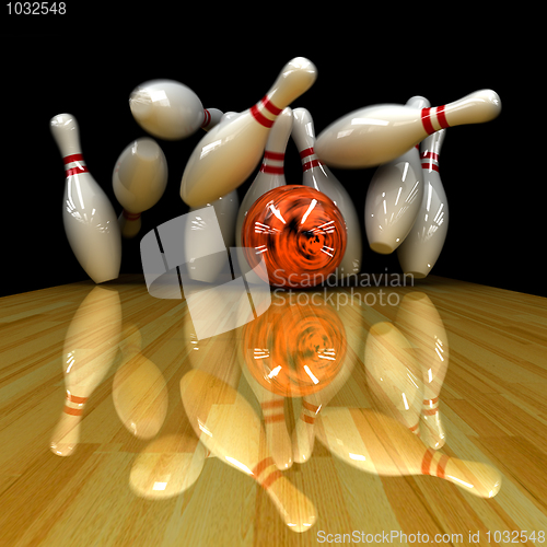 Image of Orange ball does strike!