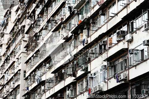 Image of Old apartments in Hong Kong 