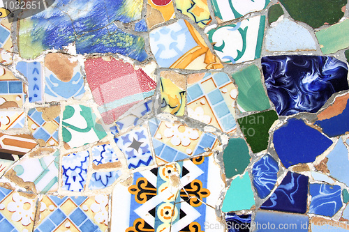 Image of Colorful mosaic texture