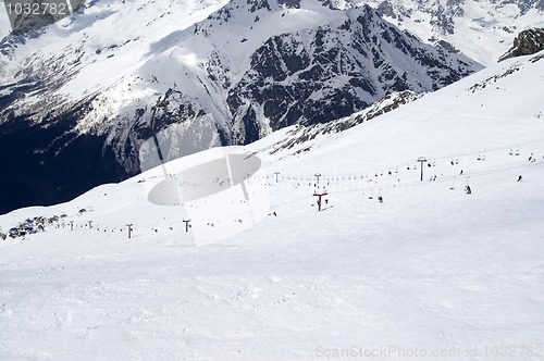 Image of View of the ski resort