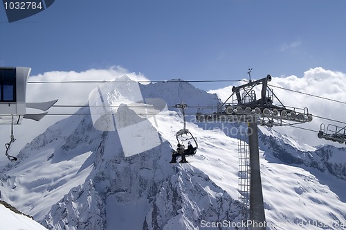 Image of Ropeway. Ski resort.