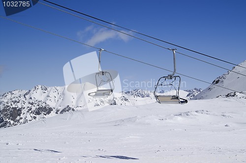 Image of Chair lift at ski resort