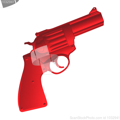 Image of Red pistol