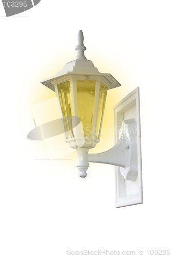 Image of porch light lighted