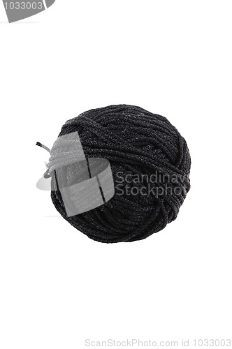 Image of Braided black thread.