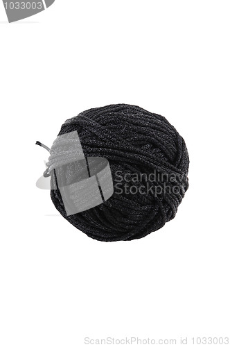 Image of Braided black thread.