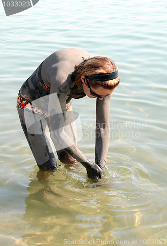 Image of Washing off Dead Sea Mud