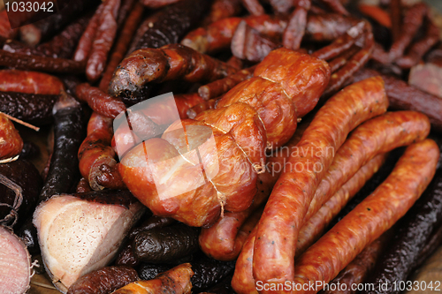Image of smoked meat background