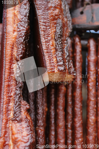 Image of smoked meat background