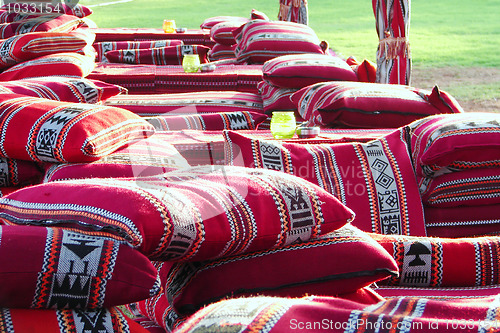 Image of Arabic colorful pillows