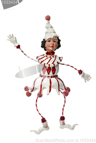 Image of White Christmas doll decoration