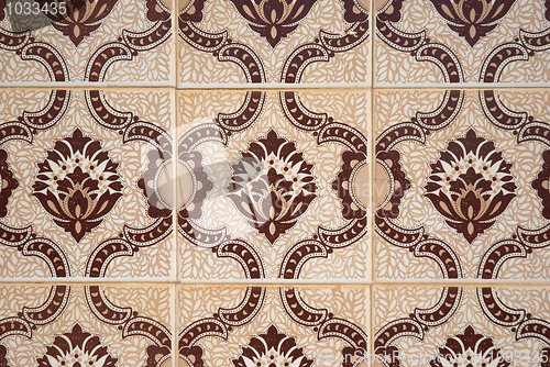 Image of Traditional Portuguese glazed tiles