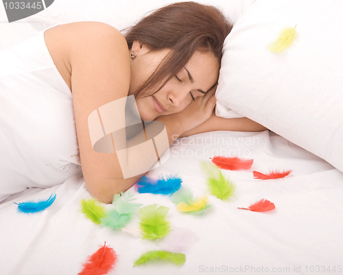 Image of sleeping woman