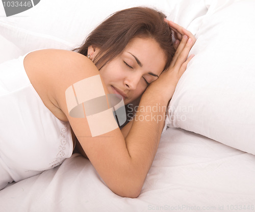 Image of sleeping woman