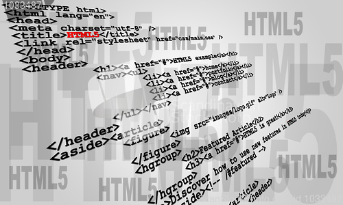 Image of HTML5 code
