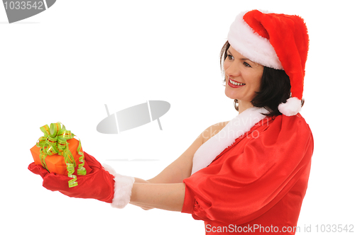 Image of woman  santa