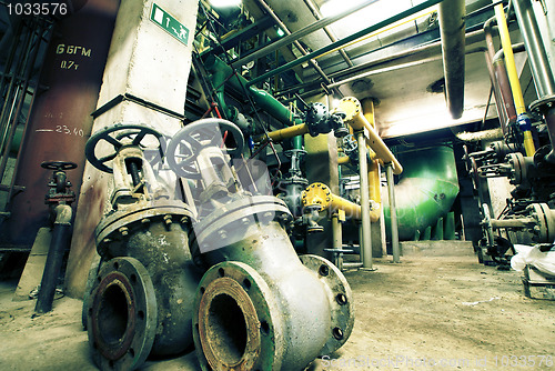 Image of Industrial zone, Steel pipelines