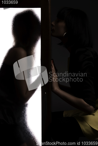 Image of two young girls posing 
