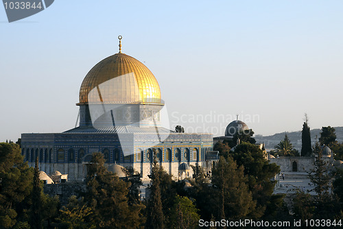 Image of Dome of Rock Mosque at Sunset