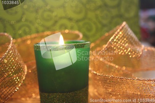 Image of Glowing Votive Candle