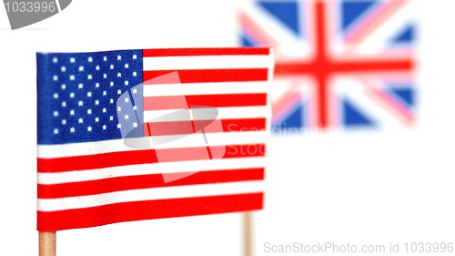 Image of British and American flags