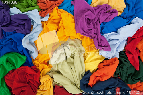 Image of Bright messy clothing background