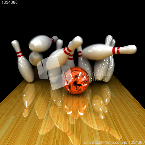 Image of Orange ball does strike!