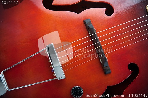 Image of Vintage semi acoustic guitar