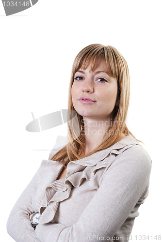 Image of Young attractive business woman